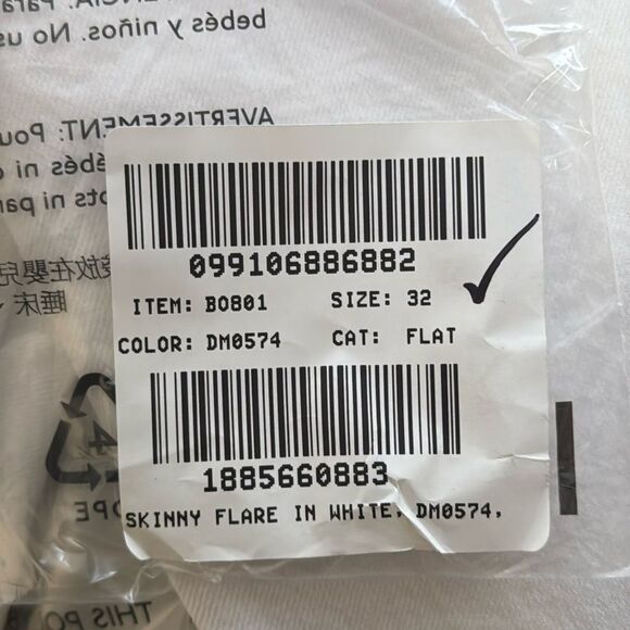 J Crew Skinny flare jean in white wash Womens Size‎ 32 White - Picture 7 of 9